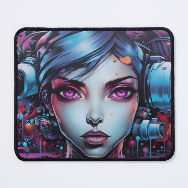 Item preview, Cyberpunk Canvases: Futuristic Dystopian Sci-Fi Graffiti designed and sold by GreenInkXpress.