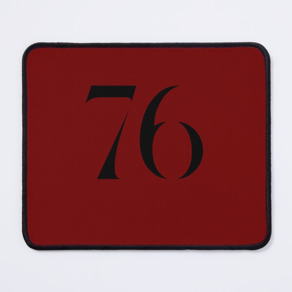 Item preview, 76, seventy-six, black, quake designed and sold by Numbers-Art.