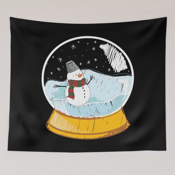 Item preview, Christmas Snowman Globe - Cute Winter Holiday Decor designed and sold by Luxuriously.
