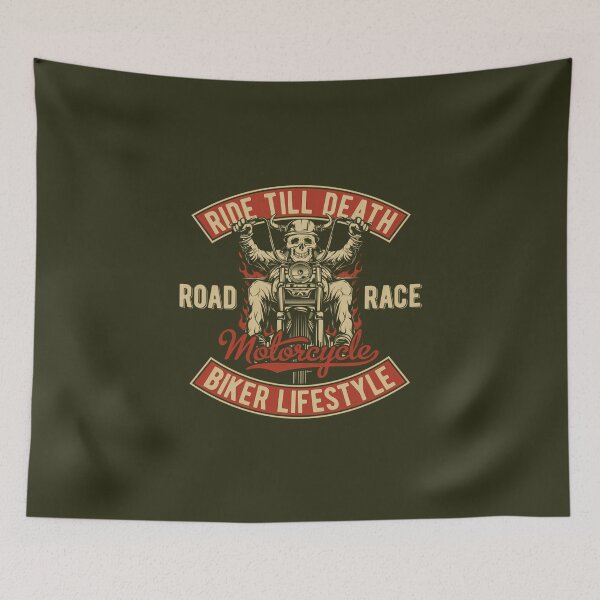 Item preview,  Ride Till Death Motorcycle Biker Lifestyle  designed and sold by DavePepin.