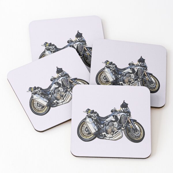 Item preview, Cartoon Art Of 2018 Africa Twin Racing Motorcycle Motorbike Illustration designed and sold by DavePepin.
