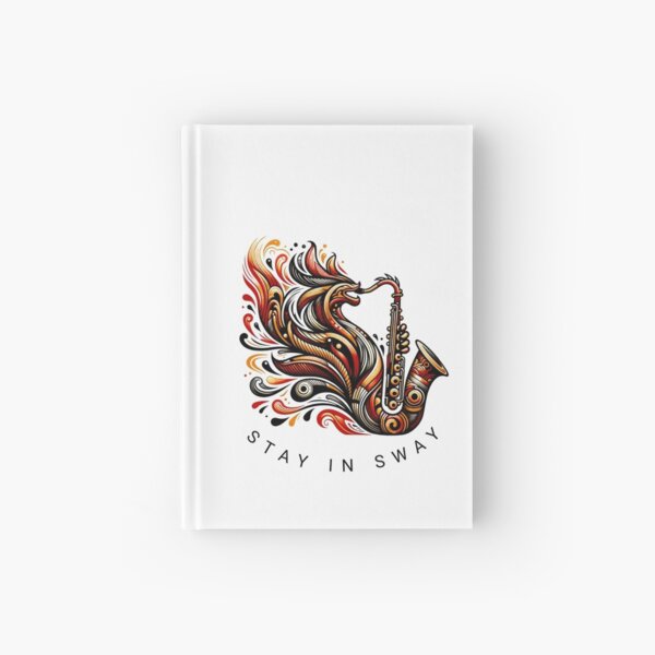 Stay in sway, Drache spielt Saxophon Notizbuch
