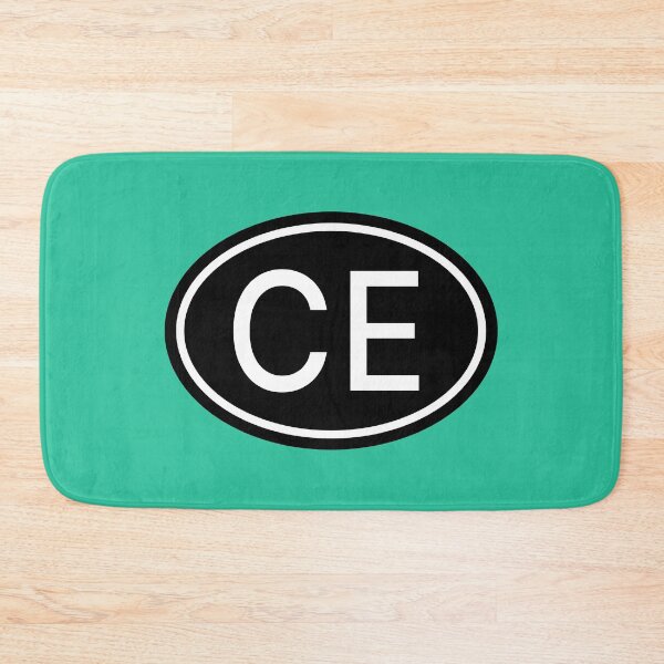 Item preview, CE Initials Monogram Oval White Letters designed and sold by Jeallan Designs.