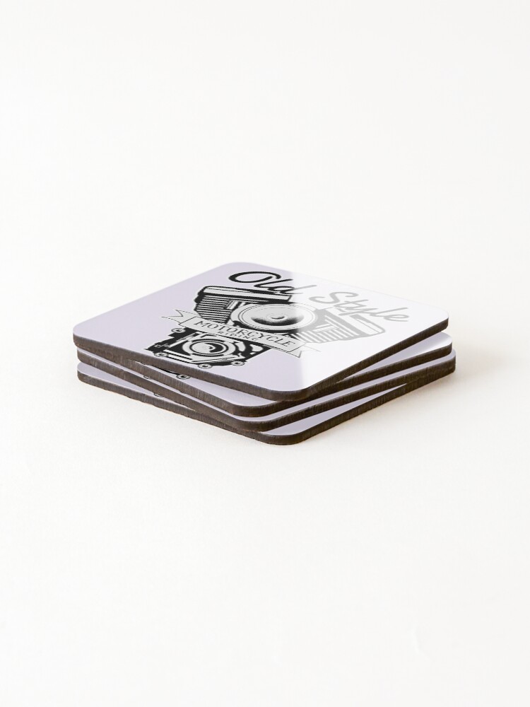 Thumbnail 4 of 5, Coasters (Set of 4), Motorcycle Riding designed and sold by DavePepin.