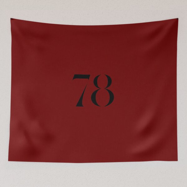 Item preview, 78, seventy-eight, black, quake designed and sold by Numbers-Art.