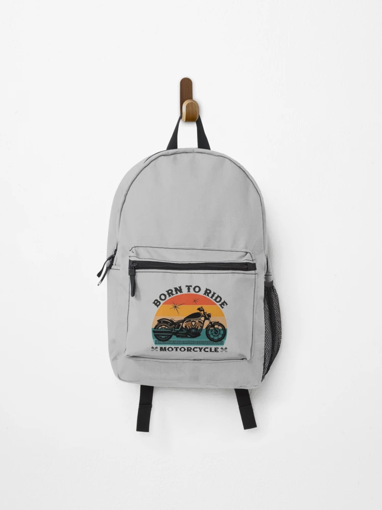 Thumbnail 1 of 3, Backpack, Born To Ride Motorcycle designed and sold by DavePepin.