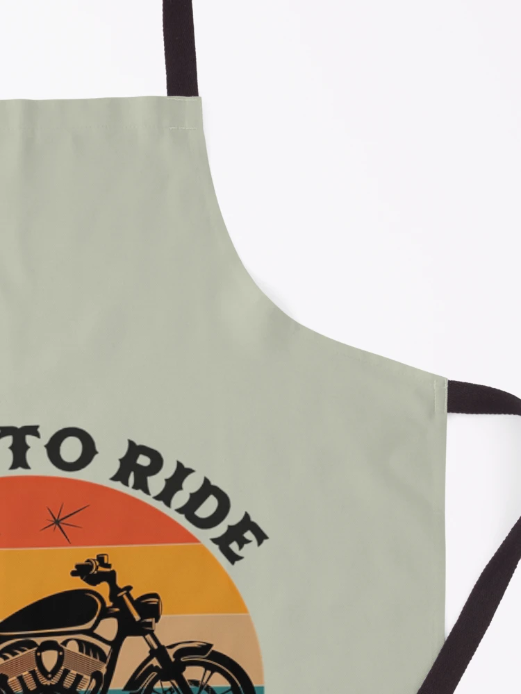 Thumbnail 3 of 6, Apron, Born To Ride Motorcycle designed and sold by DavePepin.