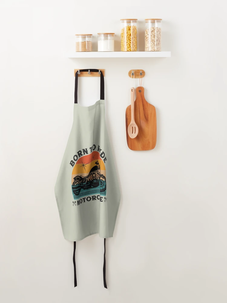 Thumbnail 4 of 6, Apron, Born To Ride Motorcycle designed and sold by DavePepin.