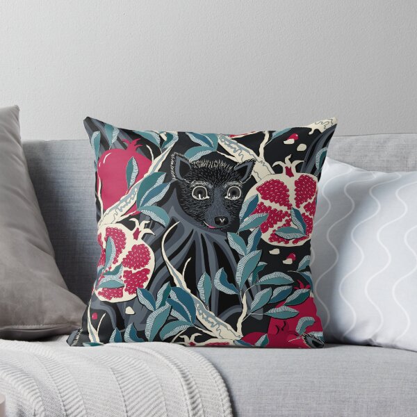 Item preview, Bat in pomegranates on a black background designed and sold by Alex  Blud.