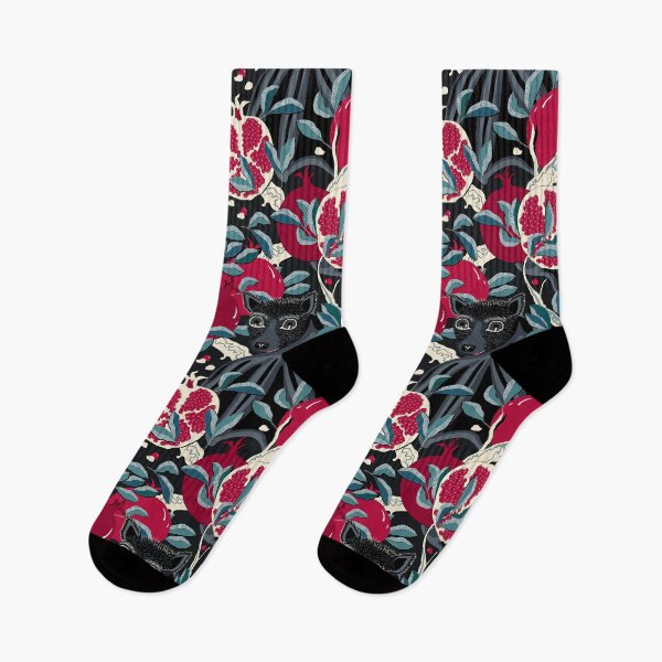 Item preview, Bat in pomegranates on a black background designed and sold by Alex  Blud.