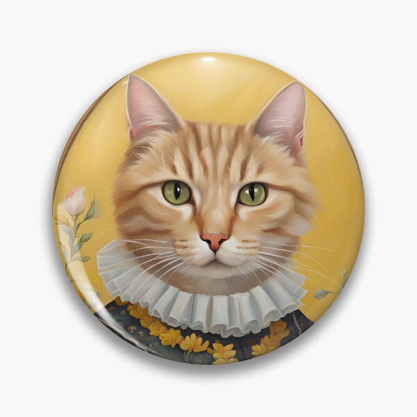 Item preview, Tudor Ginger Cat in a gilt frame surrounded by roses - Illustration designed and sold by SirenSeventyOne.