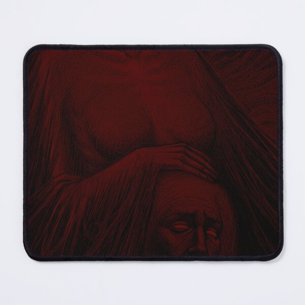 Item preview, Enigmatic Red Surreal Portrait of Darkness designed and sold by DaryMura5.