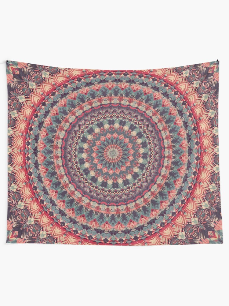 Alternate view of Mandala 126 Tapestry