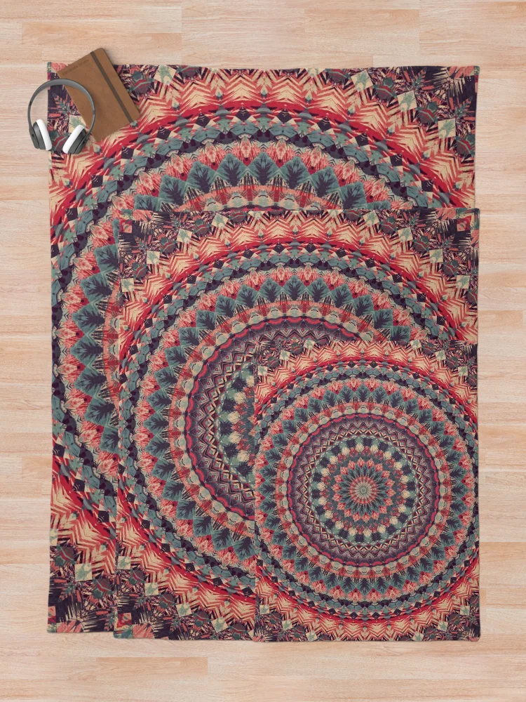 Thumbnail 5 of 6, Throw Blanket, Mandala 126 designed and sold by Mandala Of Life.