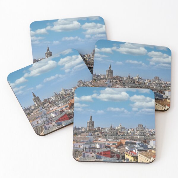Item preview, Church towers and old buildings Valencia old town cityscape   designed and sold by goceris.