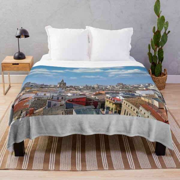 Item preview, Church towers and old buildings Valencia old town cityscape designed and sold by goceris.