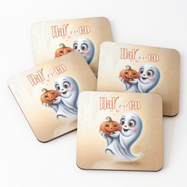 Item preview, Charming Halloveen Ghost and Pumpkin - LaLi Designs designed and sold by LaLi-Designs.