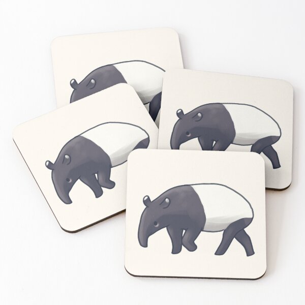 Item preview, Malayan Tapir illustration  designed and sold by Artofmayara.