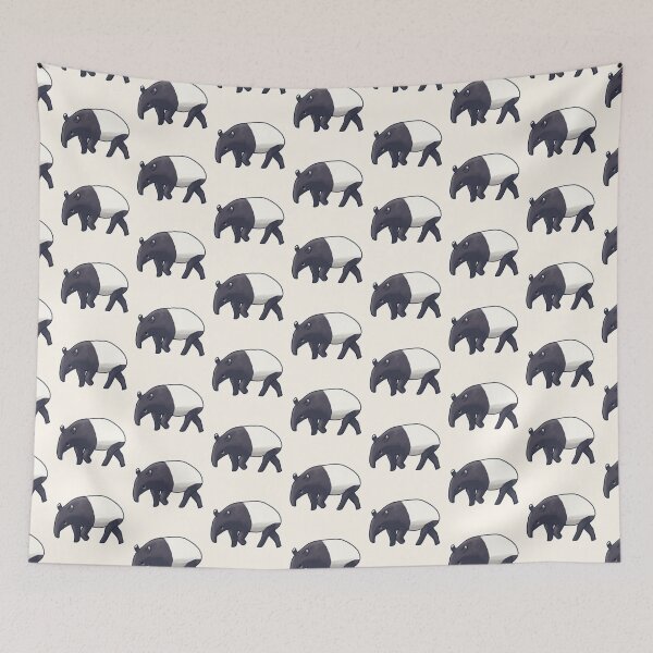 Item preview, Malayan Tapir illustration  designed and sold by Artofmayara.