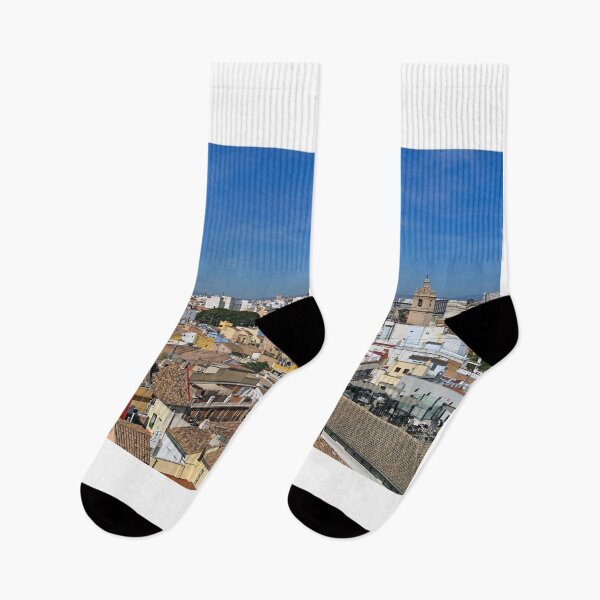 Item preview, Old town colorful buildings cityscape in Valencia Spain  designed and sold by goceris.
