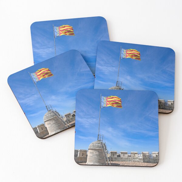 Item preview, Community of Valencia flag on top of the Quart Towers in Valencia,Spain designed and sold by goceris.