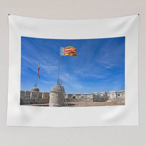Item preview, Community of Valencia flag on top of the Quart Towers in Valencia,Spain designed and sold by goceris.
