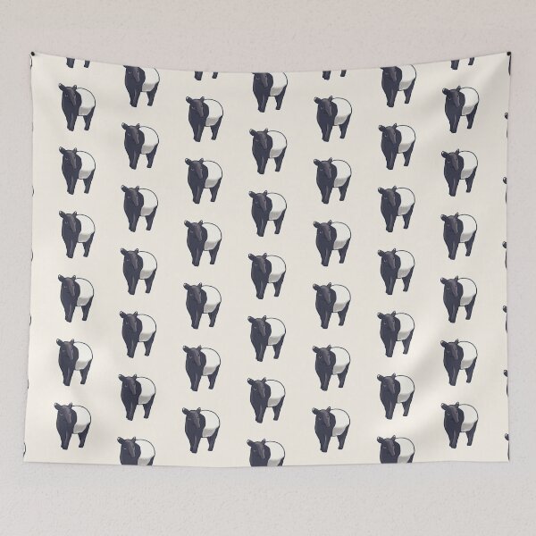 Item preview, Cute Malayan Tapir illustration  designed and sold by Artofmayara.