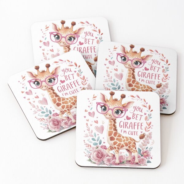 Item preview, Playful Giraffe with Pink Glasses designed and sold by Snifferius.