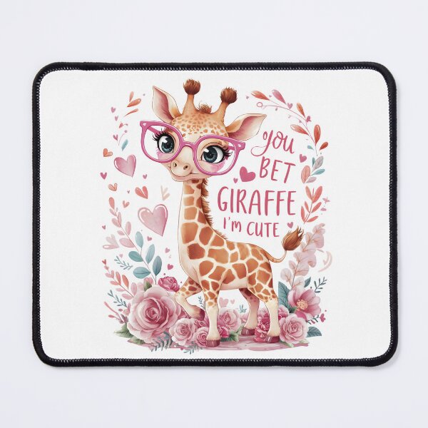 Item preview, Playful Giraffe with Pink Glasses designed and sold by Snifferius.