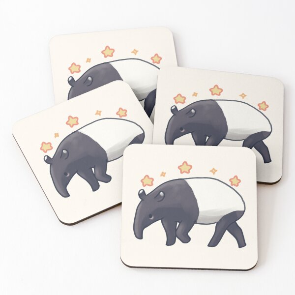 Item preview, Cute Malayan Tapir illustration  designed and sold by Artofmayara.