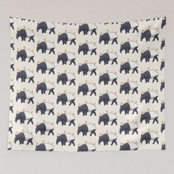 Item preview, Cute Malayan Tapir illustration  designed and sold by Artofmayara.