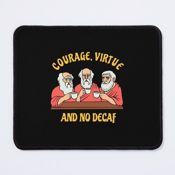 Item preview, Greek Philosophers - Courage Virtue and No Decaf Active  designed and sold by BKLYNLNDNS.