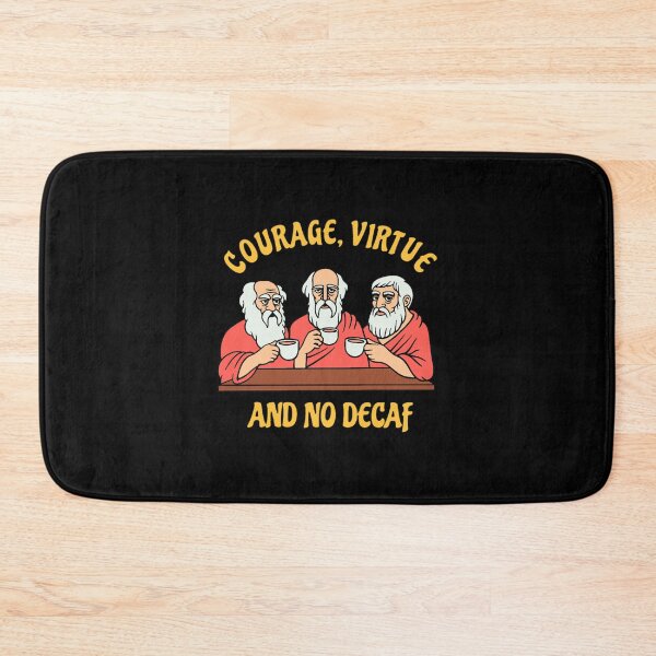 Item preview, Greek Philosophers - Courage Virtue and No Decaf Active  designed and sold by BKLYNLNDNS.