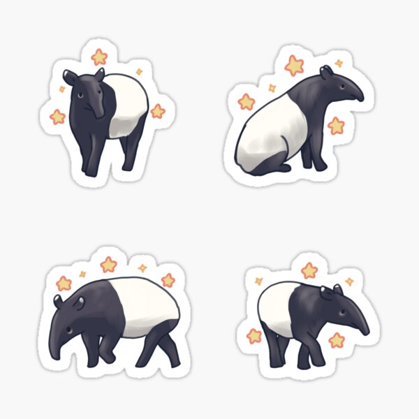 Item preview, malayan tapir pack  designed and sold by Artofmayara.
