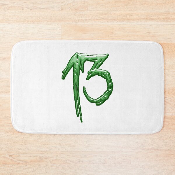 Item preview, 13, thirteen, lucky number, green font, horror font designed and sold by Numbers-Art.