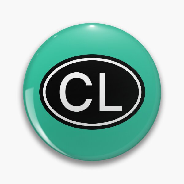 Item preview, CL Initials Monogram Oval White Letters designed and sold by Jeallan Designs.