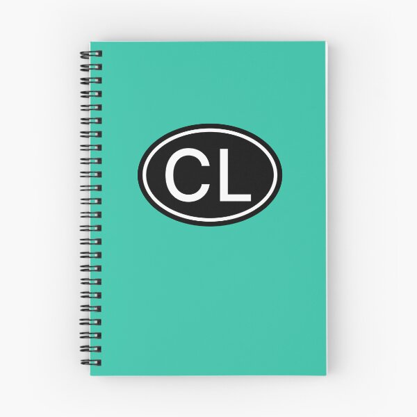 Artikelvorschau, CL Initialen Monogramm ovale weiße Buchstaben entworfen und verkauft von Jeallan Designs.