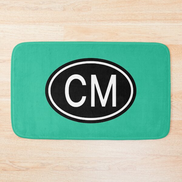Item preview, CM Initials Monogram Oval White Letters designed and sold by Jeallan Designs.