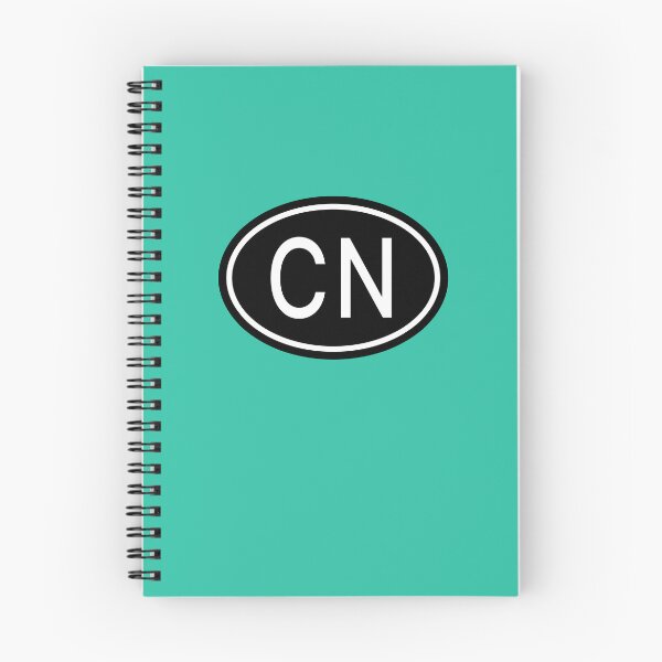 Artikelvorschau, CN Initialen Monogramm ovale weiße Buchstaben entworfen und verkauft von Jeallan Designs.