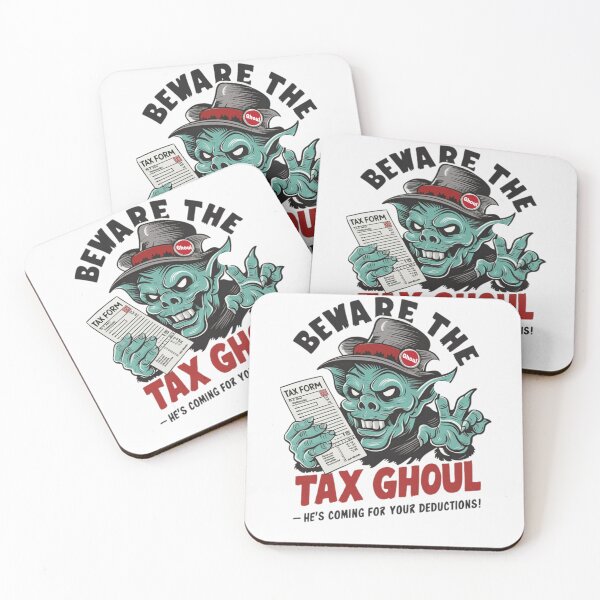 Item preview, Tax Ghoul: A Playful Halloween Design with a Ghoul, saying: Beware the Tax Ghoul – He’s Coming for Your Deductions! designed and sold by ElegantOutlines.