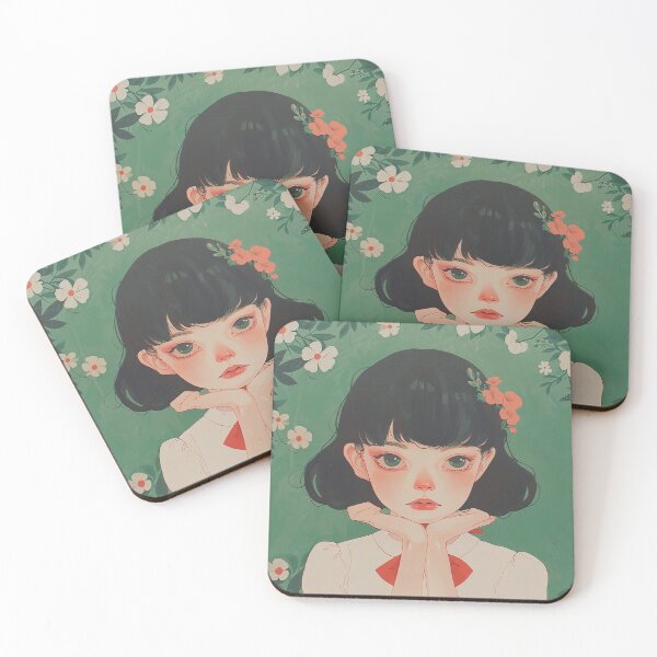 Item preview, girl among flowers designed and sold by NIFTY LITTLE DUCKS .