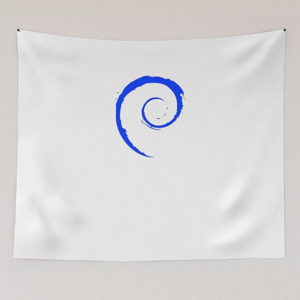 Item preview, Debian Blue Spiral Official Logo Distro T-Shirt designed and sold by Rainwater Merch.