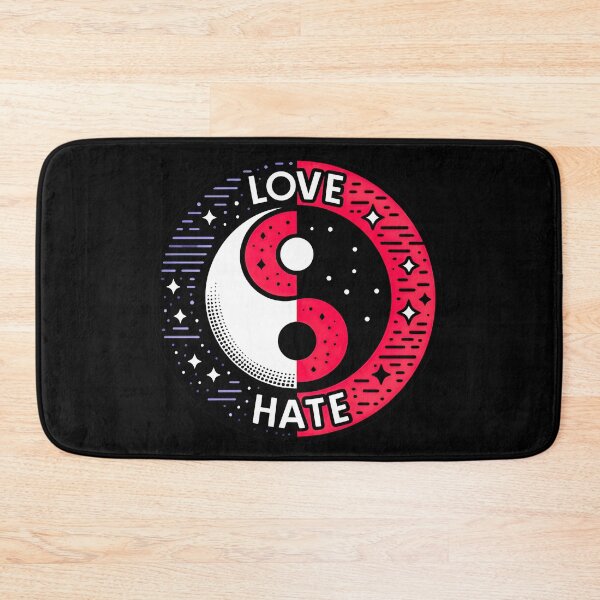 Item preview, Love Hate Ying Yang designed and sold by SideKickCreates.