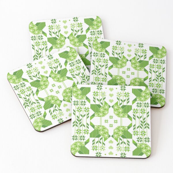 Item preview, Green Birdie Cardinal, White background designed and sold by Alex  Blud.