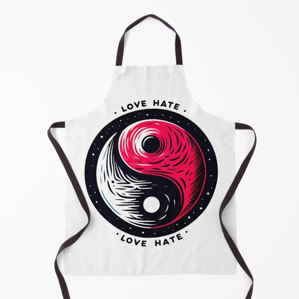 Item preview, Love Hate Ying Yang designed and sold by SideKickCreates.