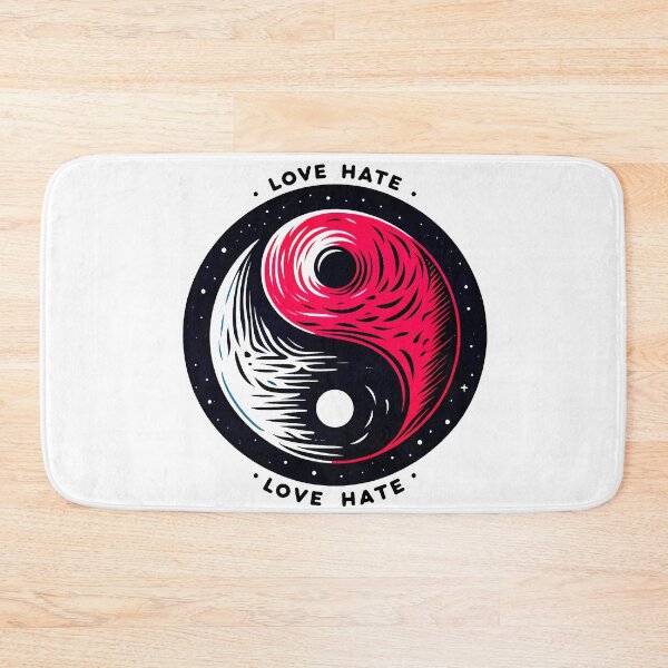 Item preview, Love Hate Ying Yang designed and sold by SideKickCreates.