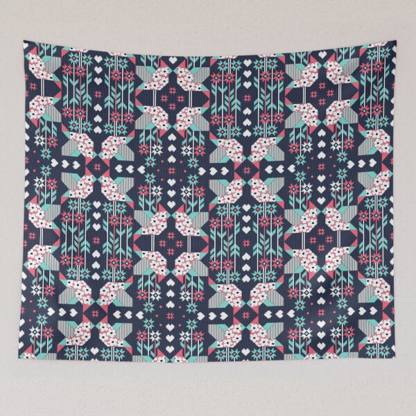 Item preview, Birdie Cardinal, Turquoise-pink version designed and sold by Alex  Blud.