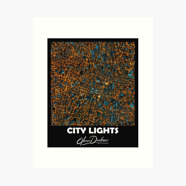 Aperçu de l'œuvre City lights 24 créée et vendue par olivier duchossoir.