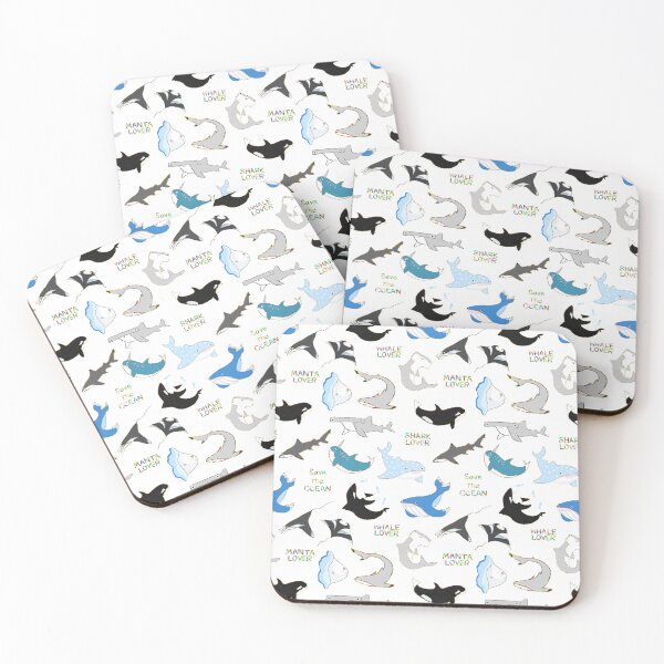 Item preview, Marine Life in white designed and sold by judysstudio.