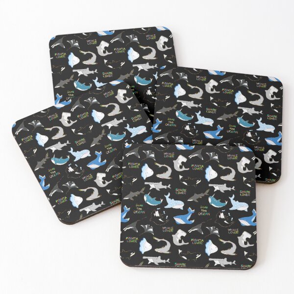 Item preview, Marine Life in black designed and sold by judysstudio.